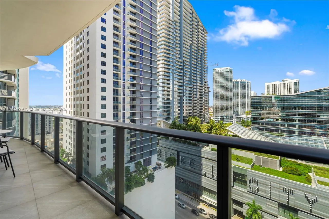 Brickell Heights — view from a unit balcony toward neighboring residential towers