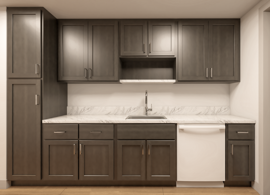 Typical unit kitchen interior